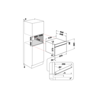 Микровълнова за вграждане Whirlpool WMD7O4TX