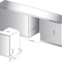 Съдомиялна машина за вграждане Whirlpool WSIC 3M27 C