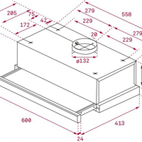Абсорбатор TEKA TL 6310 E.359 Бял