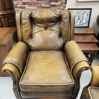 Фотьойл тип Chesterfield цвят уиски