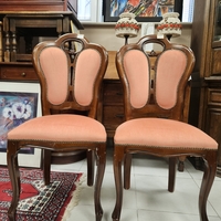 Стол Art Nouveau  в цвят праскова.