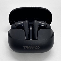 Tranyoo ( T-M26 ) Ултра леки, шумоизолиращи стерео безжични слушалки черни