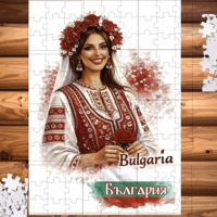 Картонен пъзел Аз обичам България 3