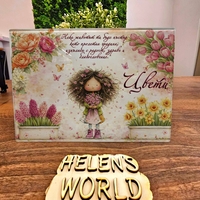 Стъклена дъска за рязане , 8ми март,Цветница - 81