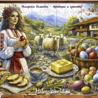 Магнитен пъзел Великден 1