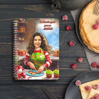 Тефтер ръчно правен персонализиран Коледа карикатура 4