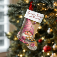 Коледен персонализиран чорап Коледен Гном 2