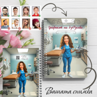 Тефтер ръчно правен персонализиран Лекар жена