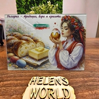 Стъклена дъска за рязане Великден 11