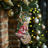 Коледен персонализиран чорап Карикатура Коледа Мъж