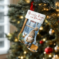 Коледен персонализиран чорап Коледен Гном 1