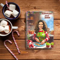 Тефтер ръчно правен персонализиран Коледа карикатура 4