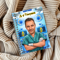 Тефтер ръчно правен персонализиран Лекар - Артроскоп