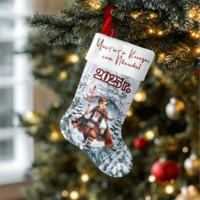 Коледен персонализиран чорап Коледари 7