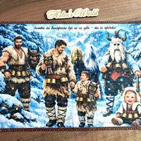 Картонен пъзел Кукери 2