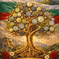 Картонен пъзел Български Лев 1