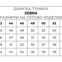 ZEBRA BLUE Дамска работна туника