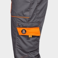 Работен полугащеризон PRISMA LIGHT STRETCH GREY/ORANGE