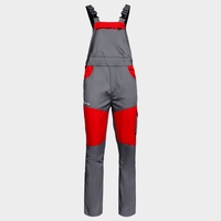 Работен полугащеризон EOS STRETCH RED/GREY