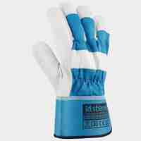 THOMSON PETROL BLUE Ръкавици от кожа и плат