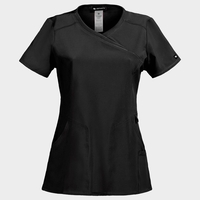 Дамска медицинска туника CHEROKEE WRAP BLACK CKE2625A