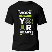PAYPER SUNSET BLACK/GREEN Тениска с лого