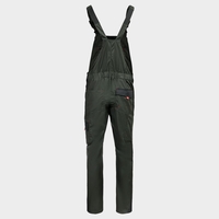 Работен полугащеризон PRISMA LIGHT STRETCH OLIVE/BLACK