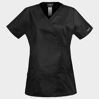 Дамска медицинска туника CHEROKEE WRAP BLACK WWE4728
