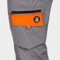 Работен панталон PRISMA LIGHT STRETCH GREY/ORANGE