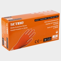 SETINO NITRILE ORANGE Еднократни ръкавици от нитрил