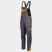 Работен полугащеризон PRISMA LIGHT STRETCH GREY/ORANGE