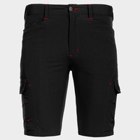 Работен къс панталон VIGOR BLACK/RED