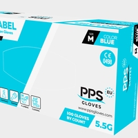 Еднократни ръкавици от нитрил PPS NITRILE BLUE PF 5.5G
