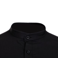 VELILLA BLACK Мъжка риза с яка тип столче