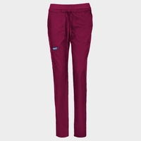Дамски медицински панталон CHEROKEE MR TAPERED BURGUNDY WWE105