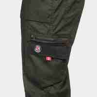 Работен полугащеризон PRISMA LIGHT STRETCH OLIVE/BLACK