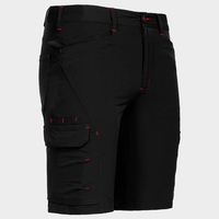 Работен къс панталон VIGOR BLACK/RED