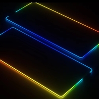 Геймърска подложка за мишка с RGB led осветление 80 Х 30 см. Черен, Ultradion