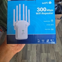 WiFi усилвател 300Mbps 3 в 1, с 6 външни антени, Dual Band 2.4GHz и разширено покритие за стабилна свързаност