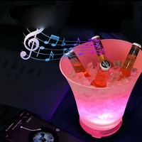 RGB LED Парти ледарка с Bluetooth тонколона – Охладител за напитки и парти осветление
