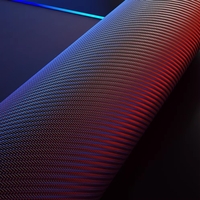 Геймърска подложка за мишка с RGB led осветление 80 Х 30 см. Черен, Ultradion