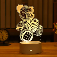 Уникални 3D LED нощни лампи