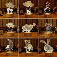 Уникални 3D LED нощни лампи