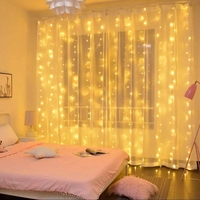 3D LED коледна светлинна завеса голяма 3х3метра