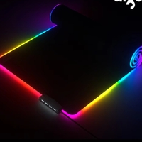 Геймърска подложка за мишка с RGB led осветление 80 Х 30 см. Черен, Ultradion