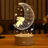 Уникални 3D LED нощни лампи