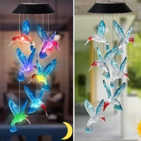 Соларни многоцветни Led лампи „Колибри“