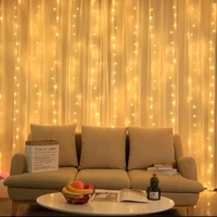 3D LED коледна светлинна завеса голяма 3х3метра