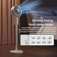 Интелигентен регулируем акумулаторен вентилатор F1 с 360° циркулация — безшумен, мощен и с дистанционно управление