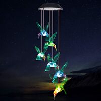 Соларни многоцветни Led лампи „Колибри“
